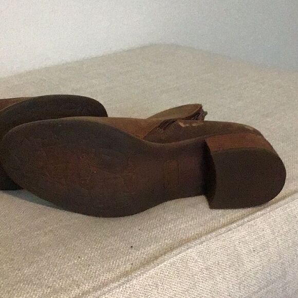 KORKS Sonya Ankle Leather Bootie Distressed Brown/Rust - Picture 8 of 8